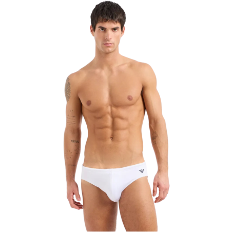 SLIP DE BAIN MICROFIBRE COURT BLANC 211722-4R401 - EMPORIO ARMANI