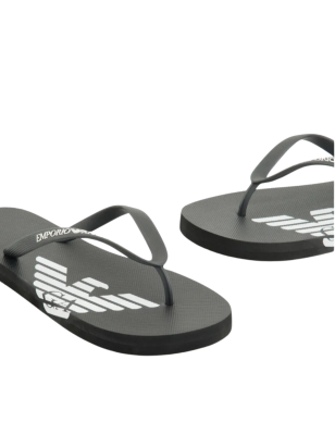 TONGS LOGOTEES NOIR XVQS08-XN746 - EMPORIO ARMANI