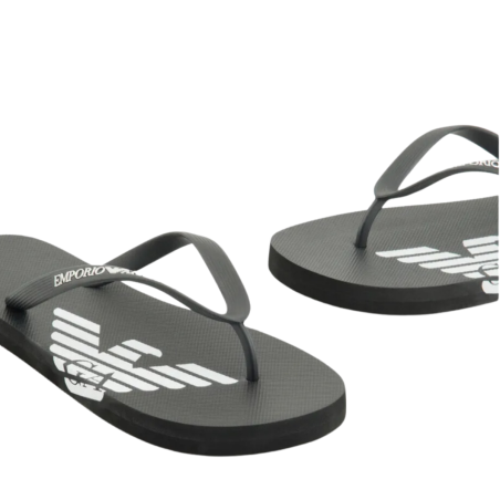 TONGS LOGOTEES NOIR XVQS08-XN746 - EMPORIO ARMANI