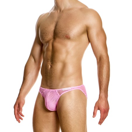 SLIP TAILLE BASSE EN CROCHET ROSE 08018 - MODUS VIVENDI