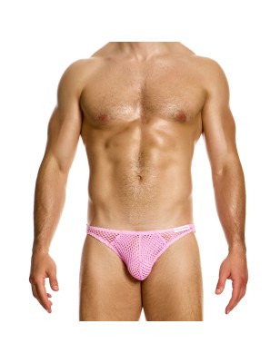 SLIP TAILLE BASSE EN CROCHET ROSE - MODUS VIVENDI