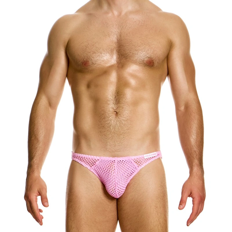 SLIP TAILLE BASSE EN CROCHET ROSE 08018 - MODUS VIVENDI SLIP TAILLE BASSE EN CROCHET ROSE 08018 - MODUS VIVENDI