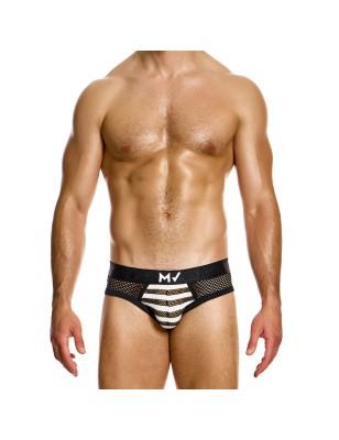 SLIP BOTTOMLESS EN CROCHET NOIR ET BLANC - MODUS VIVENDI