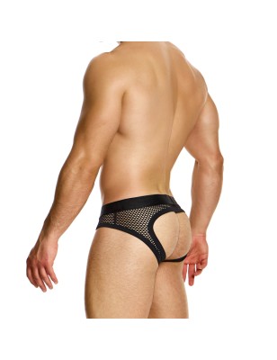 SLIP BOTTOMLESS EN CROCHET NOIR ET BLANC 01413 - MODUS VIVENDI