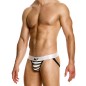 JOCKSTRAP EN CROCHET A RAYURES NOIR ET BLANC 01412 - MODUS VIVENDI