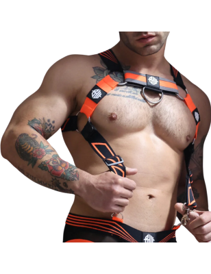 HARNESS AKIRA ORANGE FLUO 2306H - BREEDWELL