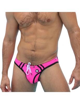 SLIP DE BAIN EXPOSE ROSE FLUO 2402 - BREEDWELL