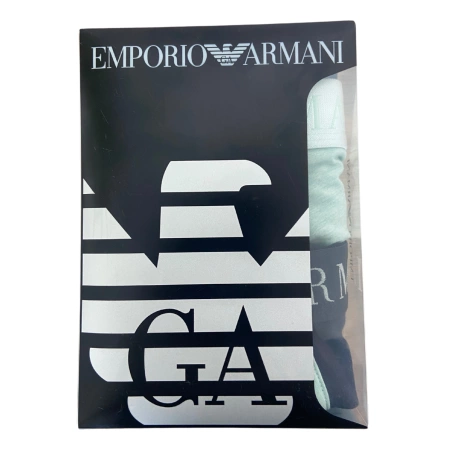 PACK DE 2 BOXERS COTON PASTEL VERT ET MARINE 122023-4R521 - EMPORIO ARMANI