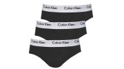 CALVIN KLEIN PACK DE 3 SLIP NOIR COTON U2661G-001