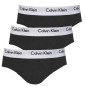 PACK DE 3 SLIPS NOIR COTON U2661G-001 - CALVIN KLEIN PACK DE 3 SLIPS NOIR COTON U2661G-001 - CALVIN KLEIN