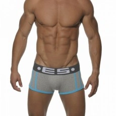 ES BOXER 153 BASIC STRIPE GRIS / TURQUOISE