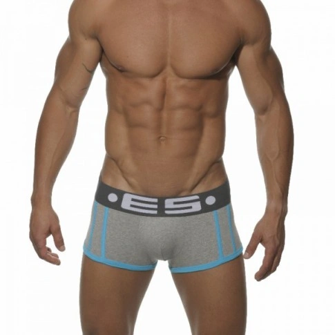 ES BOXER 153 BASIC STRIPE GRIS / TURQUOISE