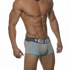 ES BOXER 153 BASIC STRIPE GRIS / TURQUOISE