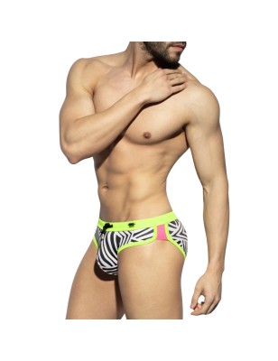 SLIP DE BAIN UGANDA VERT FLUO 2319 - ES COLLECTION