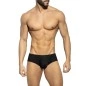 SUNGA/MINI BOXER DE BAIN BRILLANT NOIR ET DORE UN618 - ES COLLECTION