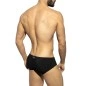 SUNGA/MINI BOXER DE BAIN BRILLANT NOIR ET DORE UN618 - ES COLLECTION