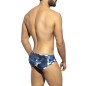 SLIP DE BAIN SWISS COW BLEU UN620 - ES COLLECTION