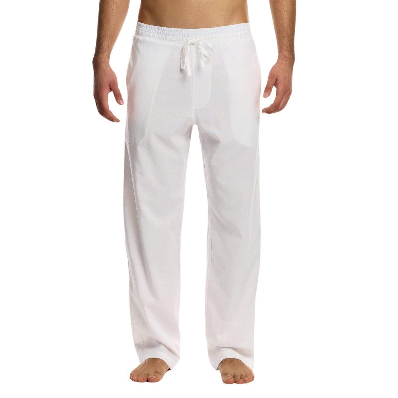PANTALON EN LIN BLANC 10362 - MODUS VIVENDI PANTALON EN LIN BLANC 10362 - MODUS VIVENDI