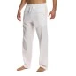 PANTALON EN LIN BLANC 10362 - MODUS VIVENDI