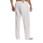 PANTALON EN LIN BLANC 10362 - MODUS VIVENDI