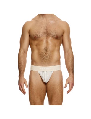 JOCKSTRAP STRIPED CROCHET BEIGE 07412 - MODUS VIVENDI