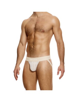 JOCKSTRAP STRIPED CROCHET BEIGE 07412 - MODUS VIVENDI