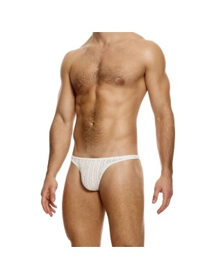 SLIP TAILLE BASSE STRIPED CROCHET BEIGE 07413 - MODUS VIVENDI