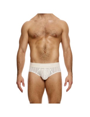 SLIP STRIPED CROCHET BEIGE 07414 - MODUS VIVENDI
