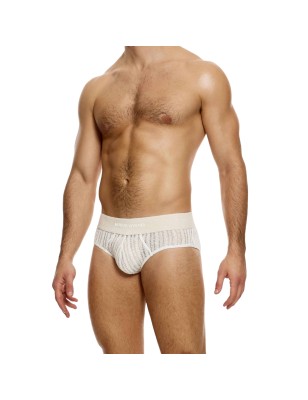 SLIP STRIPED CROCHET BEIGE 07414 - MODUS VIVENDI