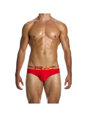 PACK SLIP + STRING DE BAIN FEU 4 ELEMENTS ROUGE GS2511 - MODUS VIVENDI