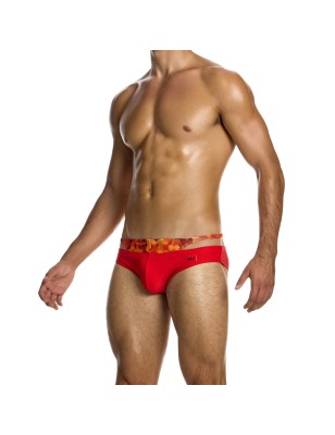 PACK SLIP + STRING DE BAIN FEU 4 ELEMENTS ROUGE GS2511 - MODUS VIVENDI