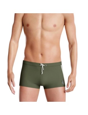BOXER DE BAIN A RAYURES LATERALES KAKI IM1924L4300 - IMPETUS