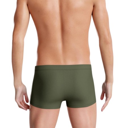 BOXER DE BAIN A RAYURES LATERALES KAKI IM1924L4300 - IMPETUS