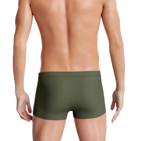 BOXER DE BAIN A RAYURES LATERALES KAKI IM1924L4300 - IMPETUS