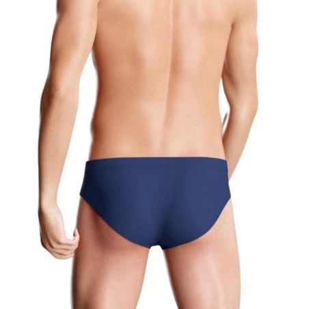 SLIP DE BAIN A RAYURES LATERALES BLEU IM1914L4300 - IMPETUS