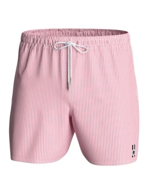 SHORT DE BAIN A RAYURES ROSE IM1940M3100 - IMPETUS