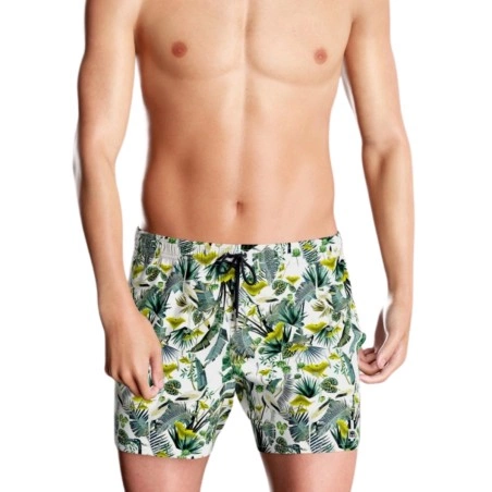 SHORT DE BAIN A MOTIF TROPICAL IM1943N1700 - IMPETUS
