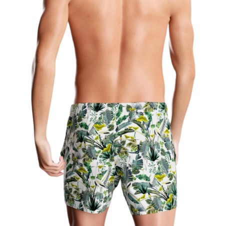 SHORT DE BAIN A MOTIF TROPICAL IM1943N1700 - IMPETUS