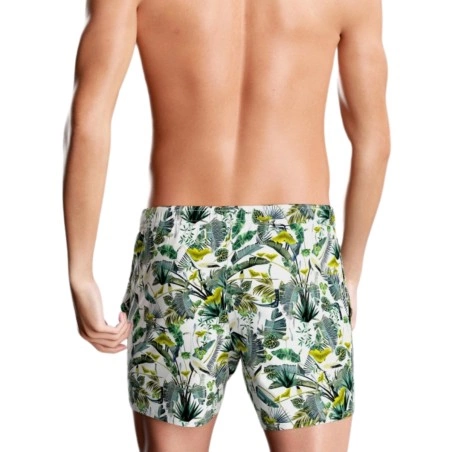 SHORT DE BAIN A MOTIF TROPICAL IM1943N1700 - IMPETUS