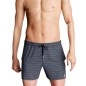 SHORT DE BAIN A MOTIF GEOMETRIQUE MARINE IM1943N2300 - IMPETUS