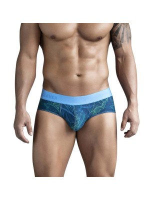 SLIP CLASSIQUE MOTIF FLORAL BLEU 172808 - CLEVER