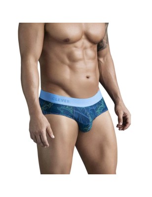 SLIP CLASSIQUE MOTIF FLORAL BLEU 172808 - CLEVER