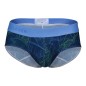SLIP CLASSIQUE MOTIF FLORAL BLEU 172808 - CLEVER