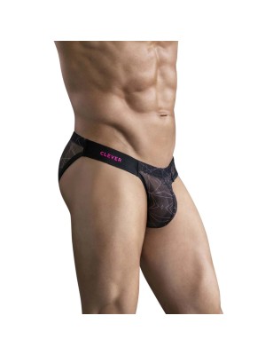 SLIP GEOMETRIQUE NOIR 174701 - CLEVER
