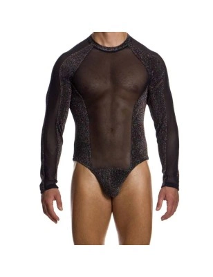 BODY DELUSION EN TULLE NOIR ET PAILLETTES 02581 - MODUS VIVENDI