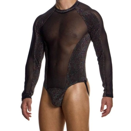 BODY DELUSION EN TULLE NOIR ET PAILLETTES 02581 - MODUS VIVENDI