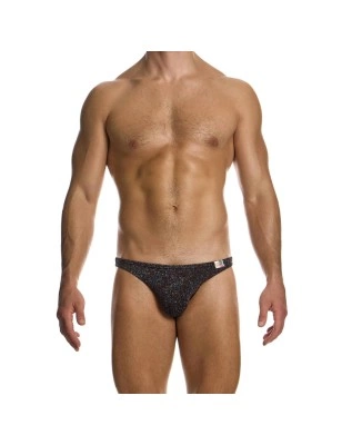 SLIP TAILLE BASSE DELUSION NOIR ET PAILLETTES 02514 - MODUS VIVENDI