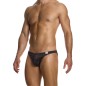 SLIP TAILLE BASSE DELUSION NOIR ET PAILLETTES 02514 - MODUS VIVENDI