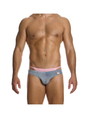 PACK STRING + SLIP  DELUSION ROSE ET ARGENT A PAILLETTES 02512 - MODUS VIVENDI