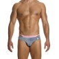 PACK STRING + SLIP  DELUSION ROSE ET ARGENT A PAILLETTES 02512 - MODUS VIVENDI